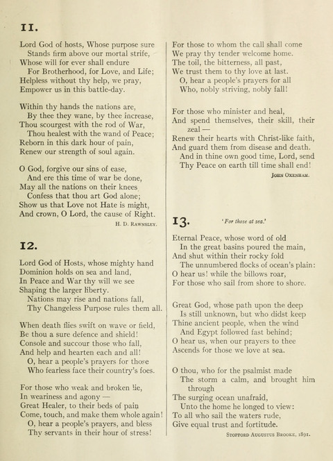 Twenty-Five Hymns for use in Time of War page 9