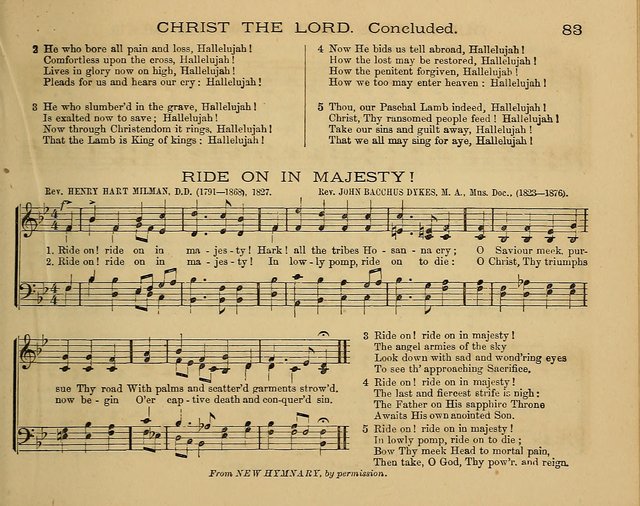 The Alleluia: a collection of hymns and tunes for the church scool, and the mid-week meeting page 83