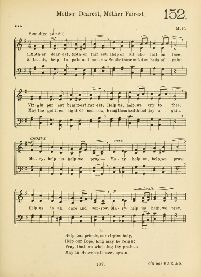 American Catholic Hymnal: an extensive collection of hymns, Latin chants, and sacred songs for church, school, and home, including Gregorian masses, vesper psalms, litanies... page 194