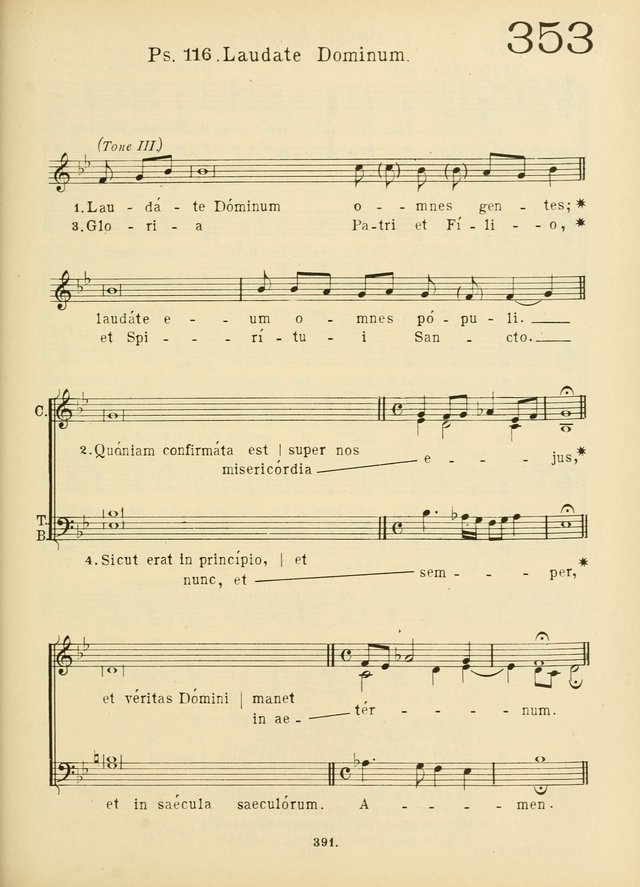 American Catholic Hymnal: an extensive collection of hymns, Latin chants, and sacred songs for church, school, and home, including Gregorian masses, vesper psalms, litanies... page 398