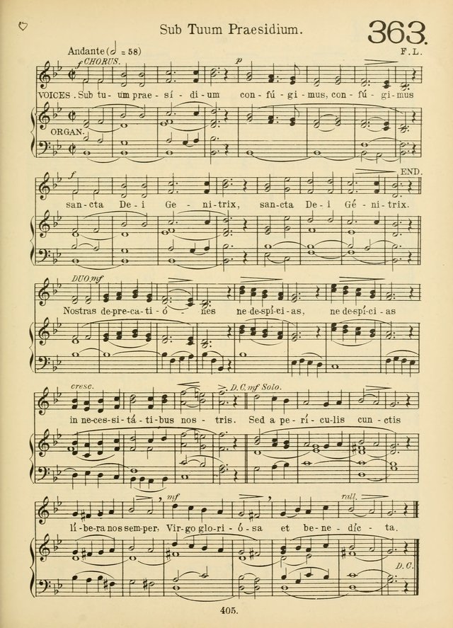 American Catholic Hymnal: an extensive collection of hymns, Latin chants, and sacred songs for church, school, and home, including Gregorian masses, vesper psalms, litanies... page 412