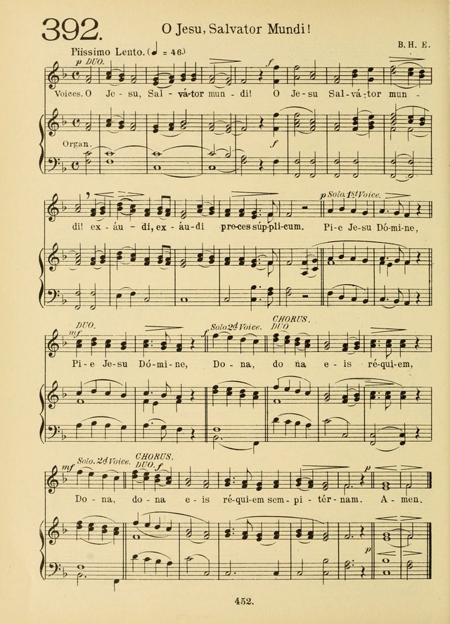 American Catholic Hymnal: an extensive collection of hymns, Latin chants, and sacred songs for church, school, and home, including Gregorian masses, vesper psalms, litanies... page 459