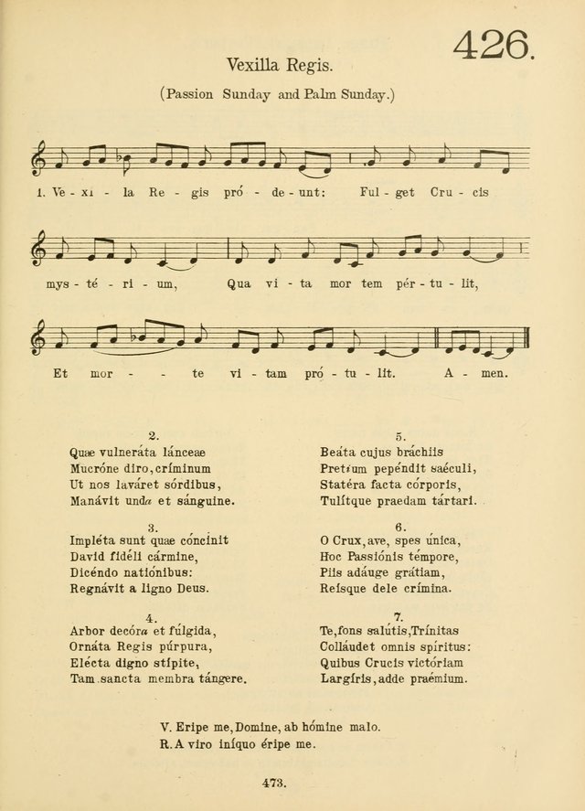 American Catholic Hymnal: an extensive collection of hymns, Latin chants, and sacred songs for church, school, and home, including Gregorian masses, vesper psalms, litanies... page 480
