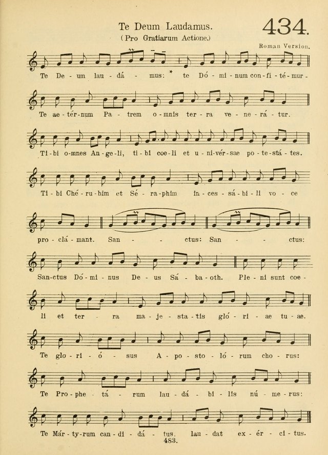 American Catholic Hymnal: an extensive collection of hymns, Latin chants, and sacred songs for church, school, and home, including Gregorian masses, vesper psalms, litanies... page 490