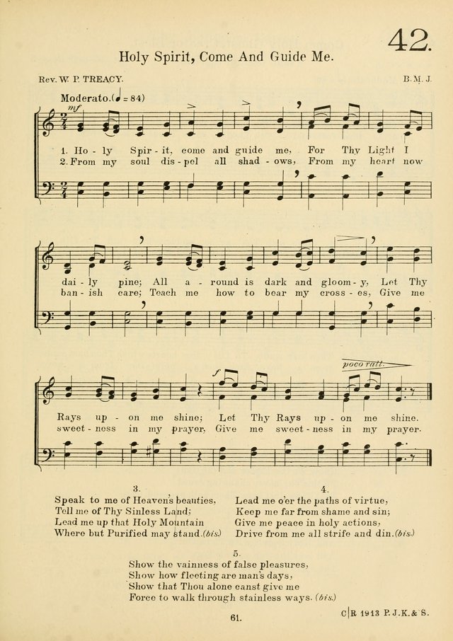 American Catholic Hymnal: an extensive collection of hymns, Latin chants, and sacred songs for church, school, and home, including Gregorian masses, vesper psalms, litanies... page 68