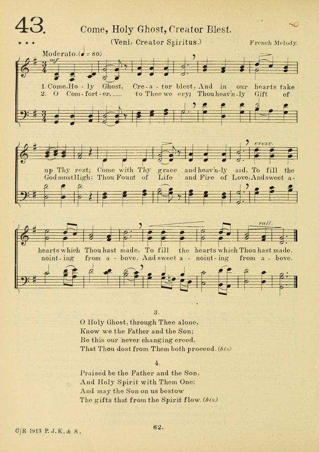 American Catholic Hymnal: an extensive collection of hymns, Latin chants, and sacred songs for church, school, and home, including Gregorian masses, vesper psalms, litanies... page 69