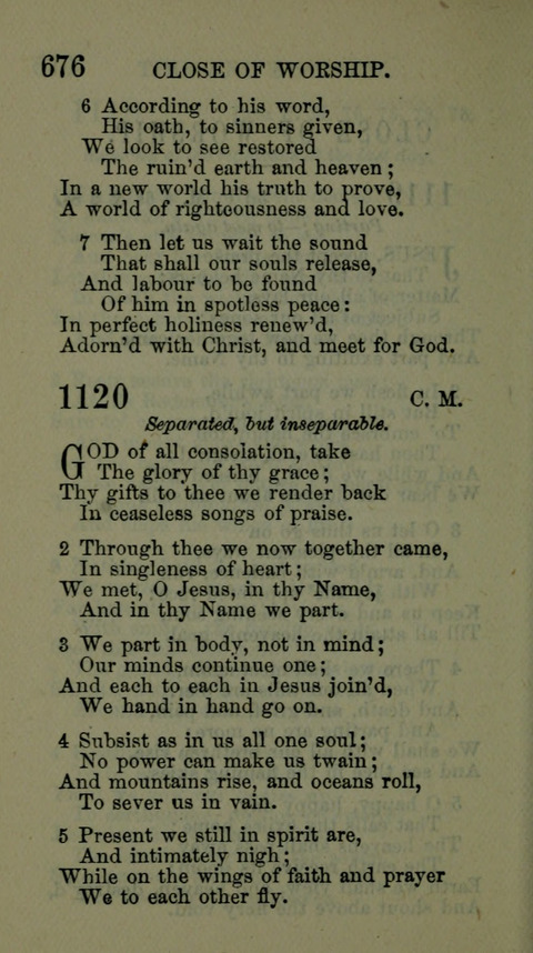 A Collection of Hymns for the use of the African Methodist Episcopal Zion Church in America page 670