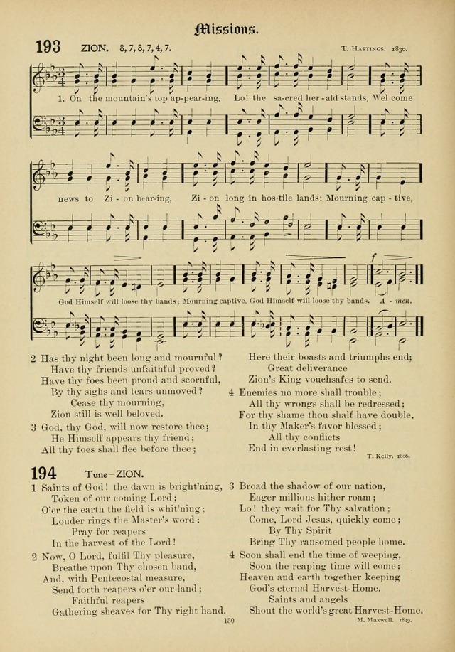 The Academic Hymnal page 151