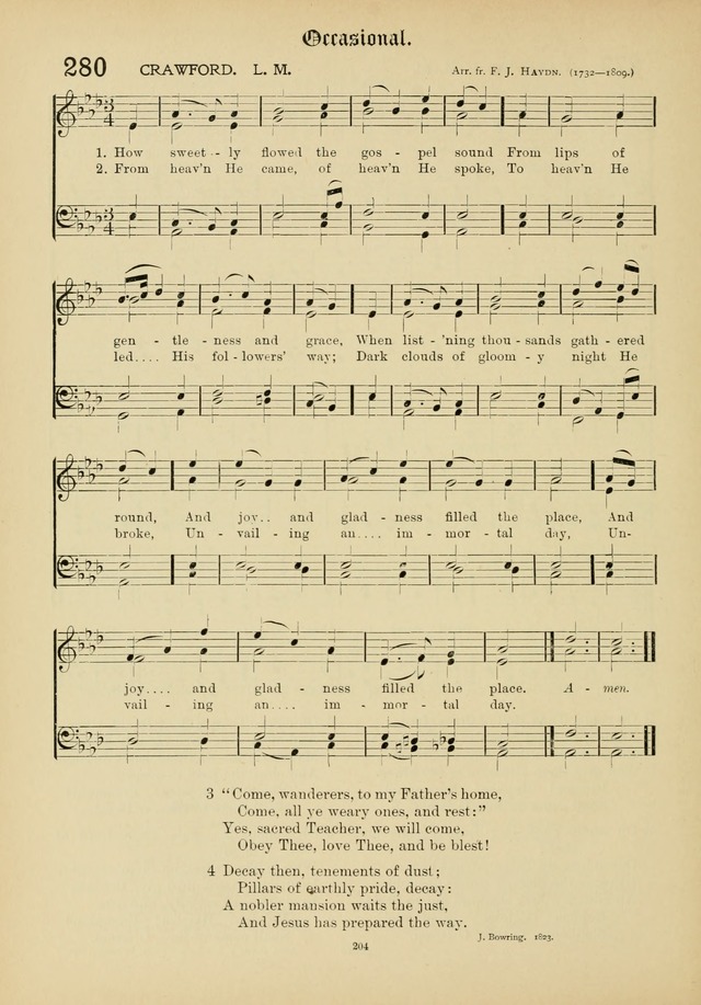 The Academic Hymnal page 205