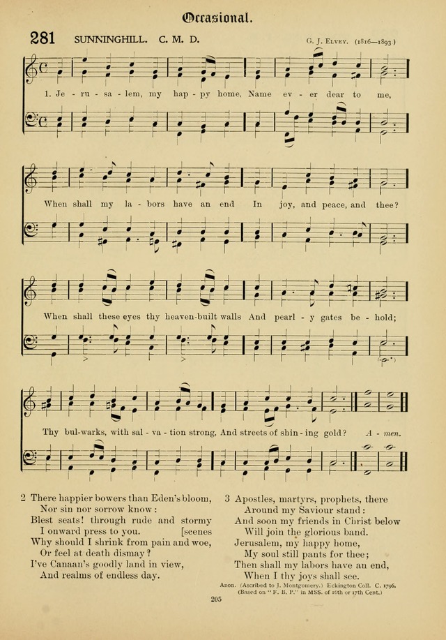The Academic Hymnal page 206