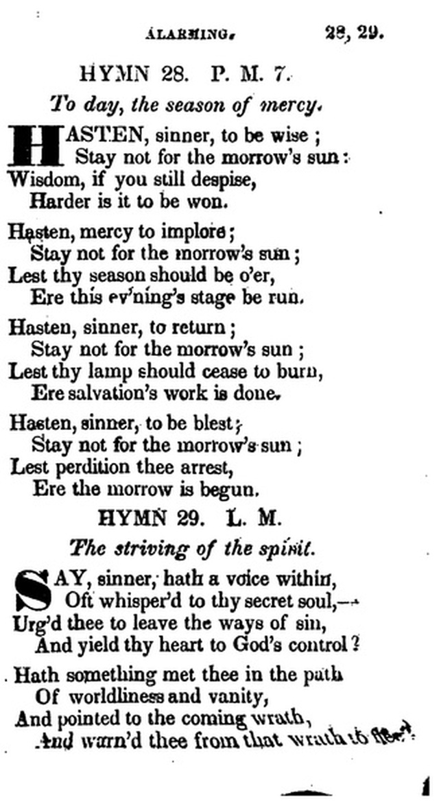 Additional Hymns, Adopted by the General Synod of the Reformed Dutch Church  in North America, at their Session June 1831. 2nd ed. page 26