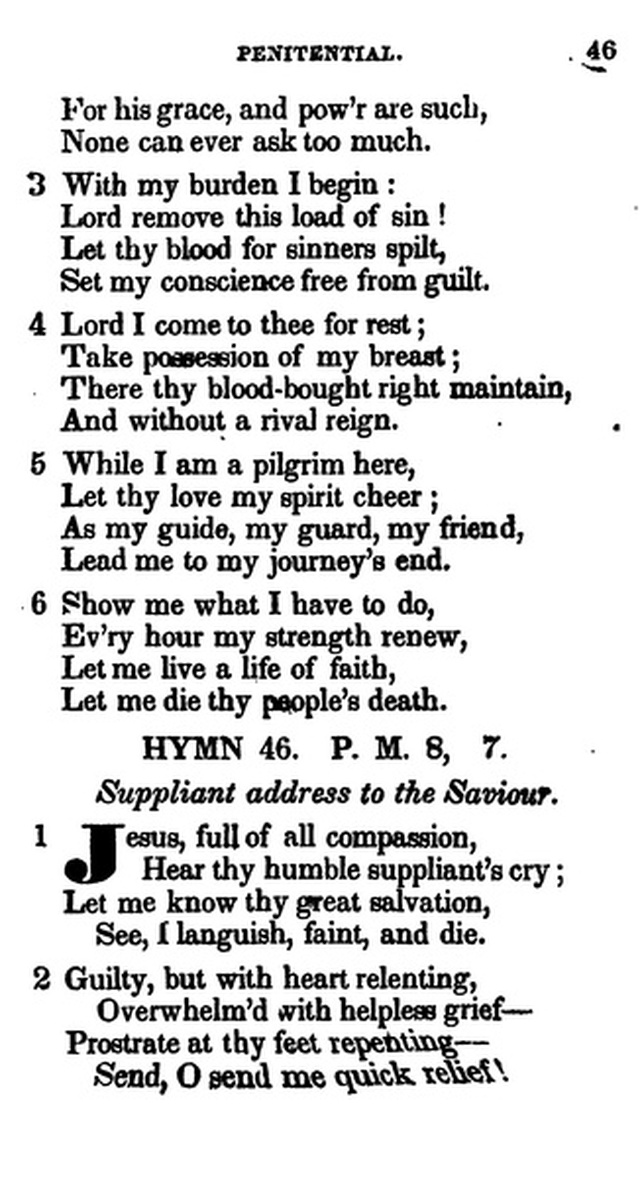 Additional Hymns, Adopted by the General Synod of the Reformed Dutch Church  in North America, at their Session June 1831. 2nd ed. page 38