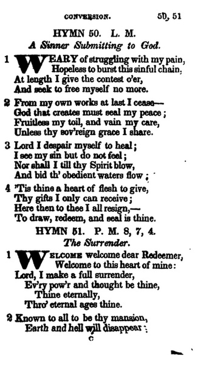 Additional Hymns, Adopted by the General Synod of the Reformed Dutch Church  in North America, at their Session June 1831. 2nd ed. page 42