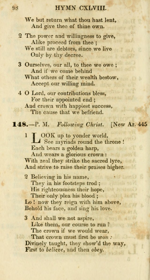 Additional Hymns, Adopted by the General Synod of the Reformed Protestant Dutch Church in North America, at their Session, June 1846, and authorized to be used in the churches under their care page 103