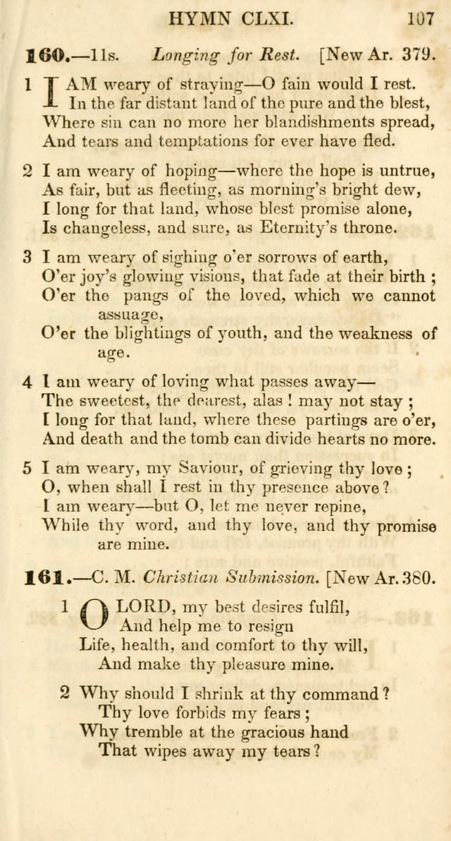 Additional Hymns, Adopted by the General Synod of the Reformed Protestant Dutch Church in North America, at their Session, June 1846, and authorized to be used in the churches under their care page 112