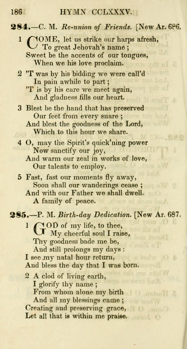 Additional Hymns, Adopted by the General Synod of the Reformed Protestant Dutch Church in North America, at their Session, June 1846, and authorized to be used in the churches under their care page 191