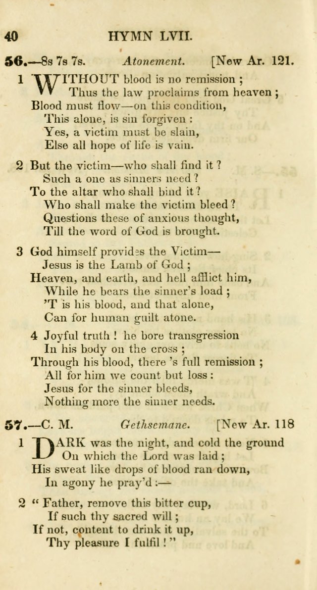 Additional Hymns, Adopted by the General Synod of the Reformed Protestant Dutch Church in North America, at their Session, June 1846, and authorized to be used in the churches under their care page 45