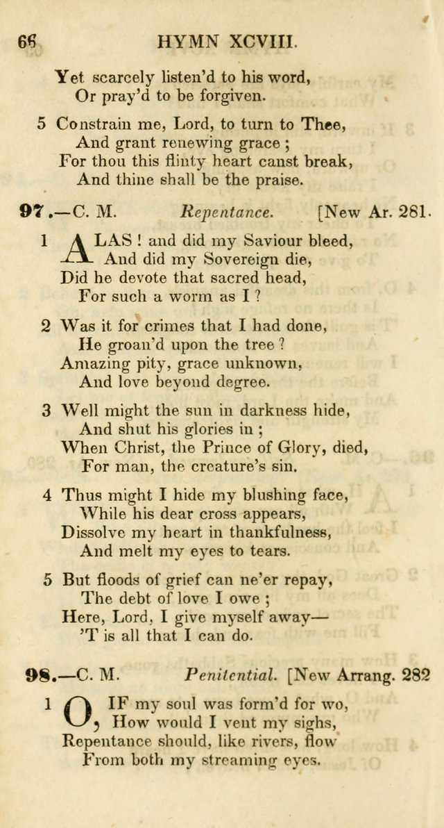 Additional Hymns, Adopted by the General Synod of the Reformed Protestant Dutch Church in North America, at their Session, June 1846, and authorized to be used in the churches under their care page 71