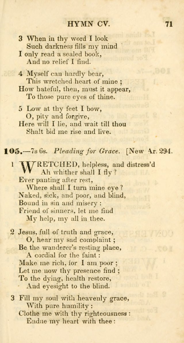 Additional Hymns, Adopted by the General Synod of the Reformed Protestant Dutch Church in North America, at their Session, June 1846, and authorized to be used in the churches under their care page 76
