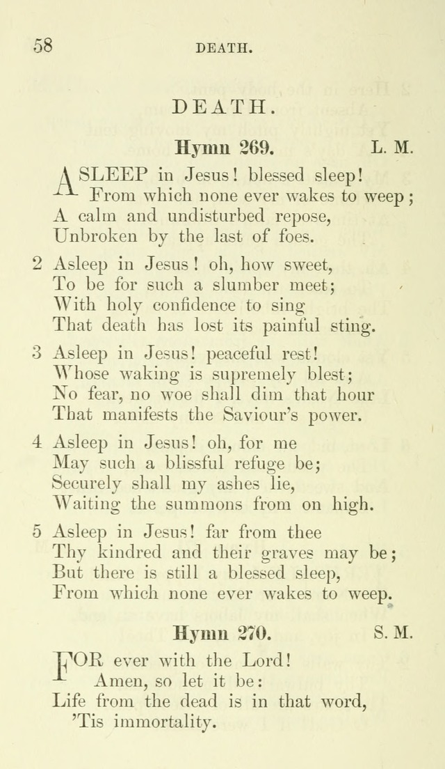 Additional Hymns set forth by the House of Bishops at the request of the House of Clerical and Lay Deputies, in General Convention, October 1865; to be used in the congregations of the Protestant Ep.. page 58