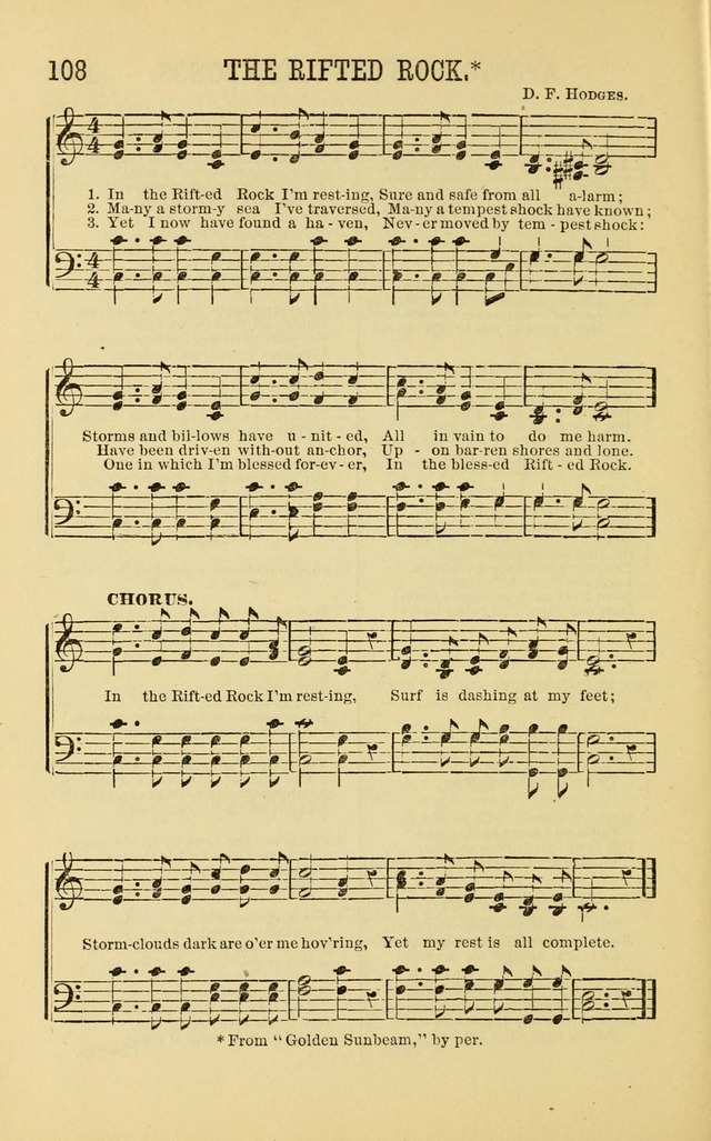 Apostolic Hymns and Songs: a collection of hymns and songs, both new and old, for the church, protracted meetings, and the Sunday school page 108