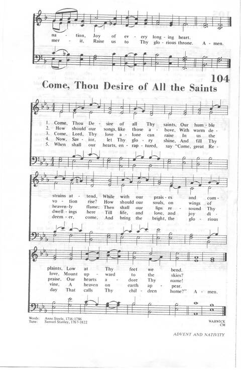 African Methodist Episcopal Church Hymnal page 107