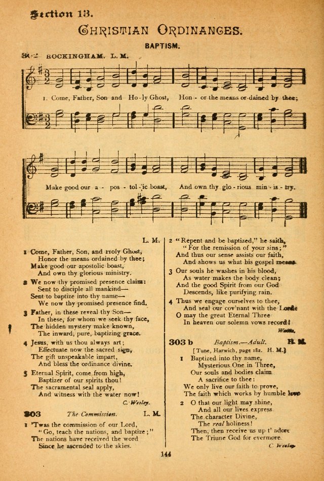 The African Methodist Episcopal Hymn and Tune Book: adapted to the doctrines and usages of the church (6th ed.) page 144