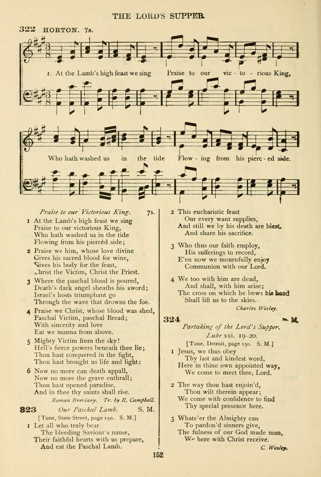 The African Methodist Episcopal Hymn and Tune Book: adapted to the doctrines and usages of the church (6th ed.) page 152
