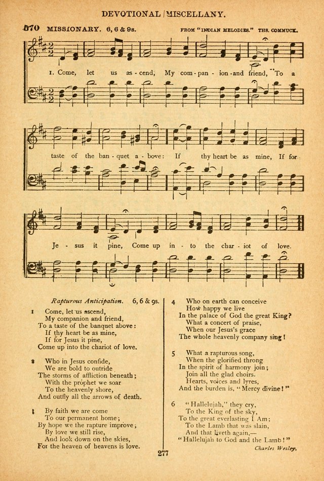 The African Methodist Episcopal Hymn and Tune Book: adapted to the doctrines and usages of the church (6th ed.) page 277