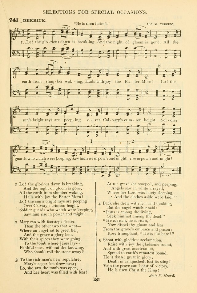 The African Methodist Episcopal Hymn and Tune Book: adapted to the doctrines and usages of the church (6th ed.) page 381
