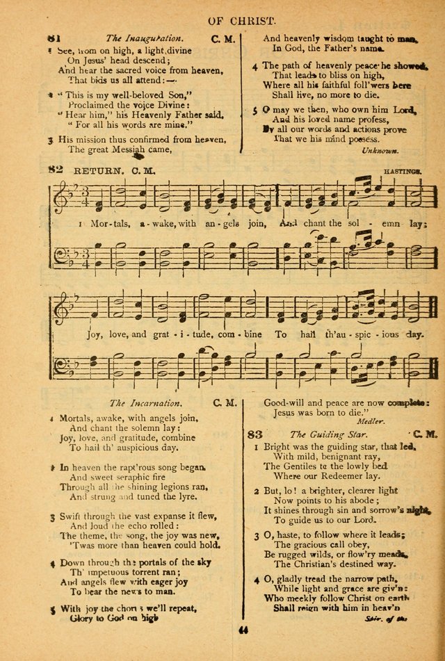 The African Methodist Episcopal Hymn and Tune Book: adapted to the doctrines and usages of the church (6th ed.) page 44