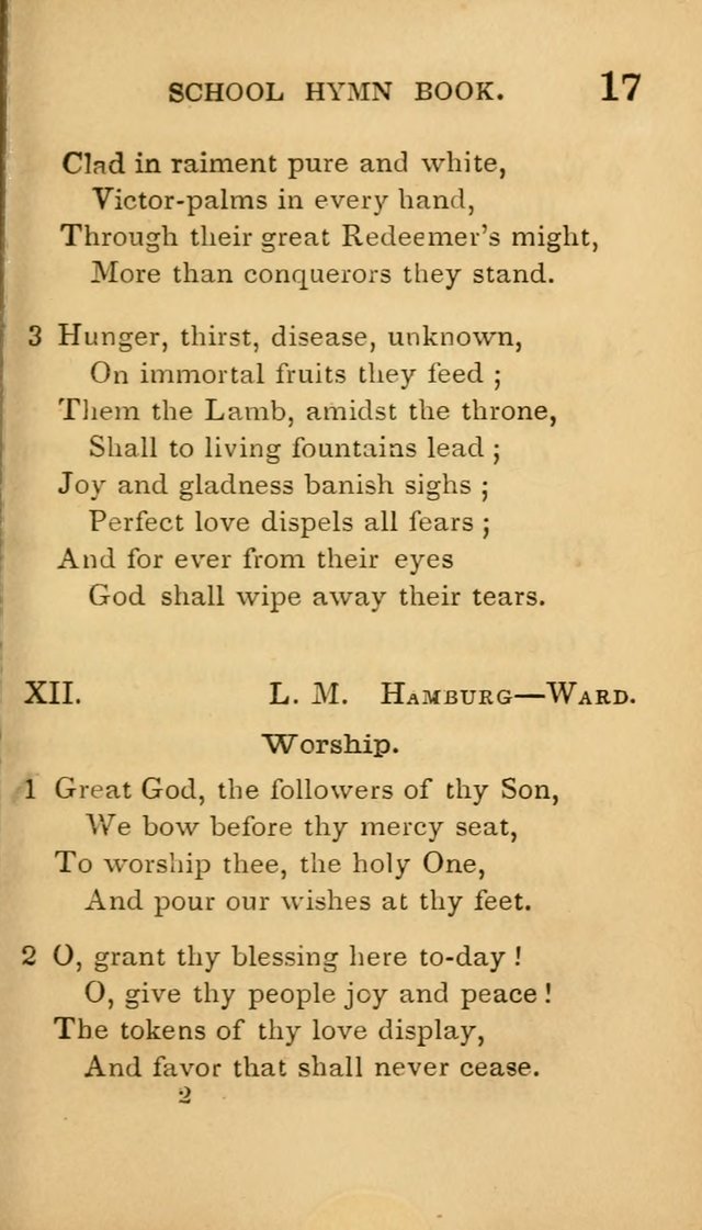 The American School Hymn Book page 17