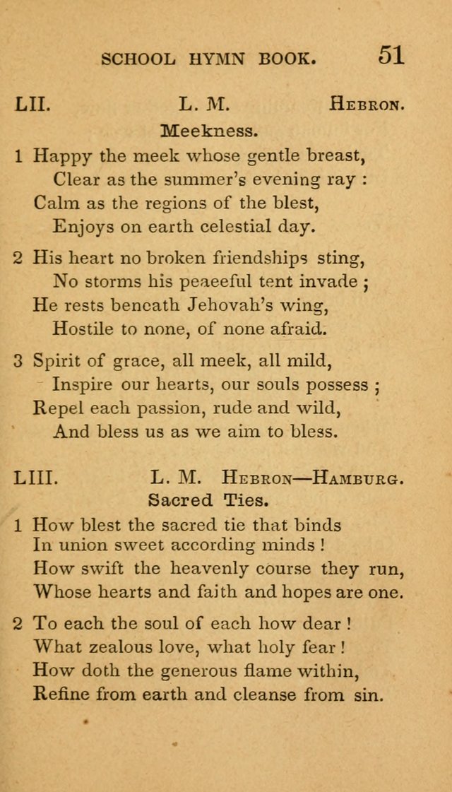 The American School Hymn Book page 51