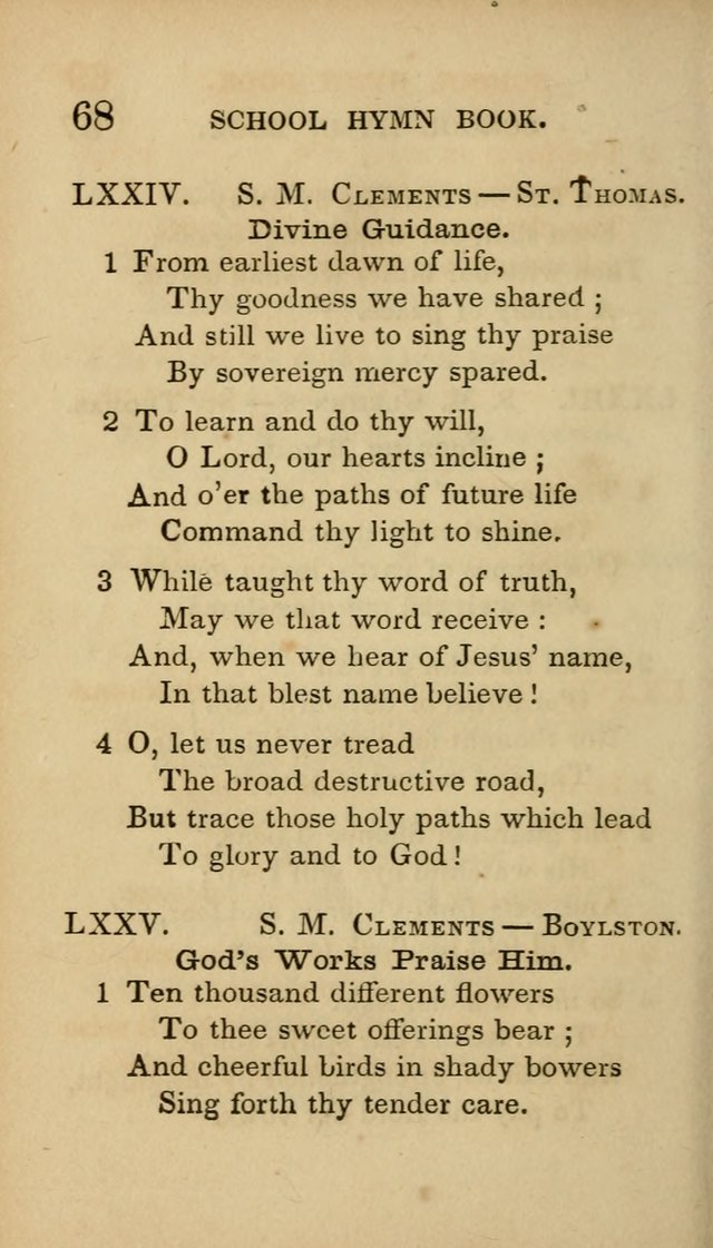 The American School Hymn Book page 68