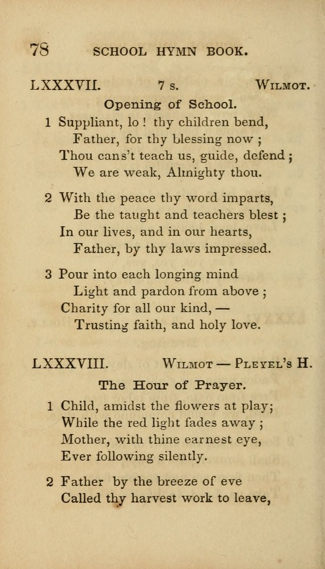 The American School Hymn Book page 78