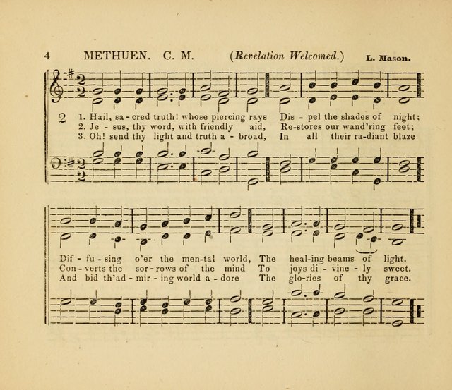 The American Sabbath School Singing Book: containing hymns, tunes, scriptural selections and chants, for Sabbath schools page 4