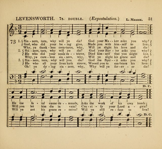 The American Sabbath School Singing Book: containing hymns, tunes, scriptural selections and chants, for Sabbath schools page 51
