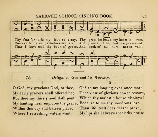 The American Sabbath School Singing Book: containing hymns, tunes, scriptural selections and chants, for Sabbath schools page 53