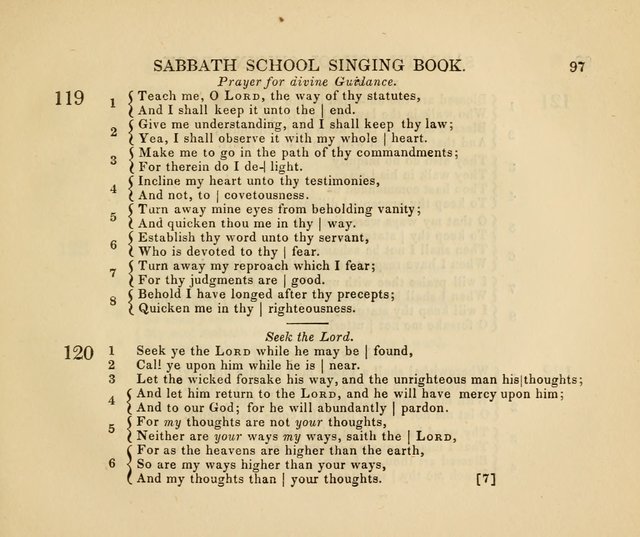 The American Sabbath School Singing Book: containing hymns, tunes, scriptural selections and chants, for Sabbath schools page 97