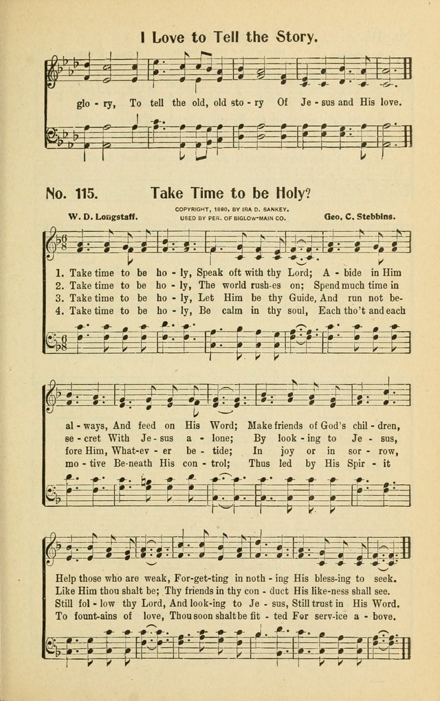 Assembly Songs: for use in evangelistic services, Sabbath schools, young peoples societies, devotional meetings, and the home page 116