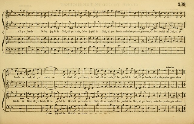 The American Vocalist: a selection of tunes, anthems, sentences, and hymns, old and new: designed for the church, the vestry, or the parlor; adapted to every variety of metre in common use. (Rev. ed.) page 239