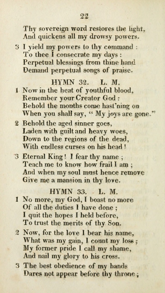 The Brick Church Hymns, Designed for the Use of Social Prayer Meetings and Families, selected from the most approved authors page 23