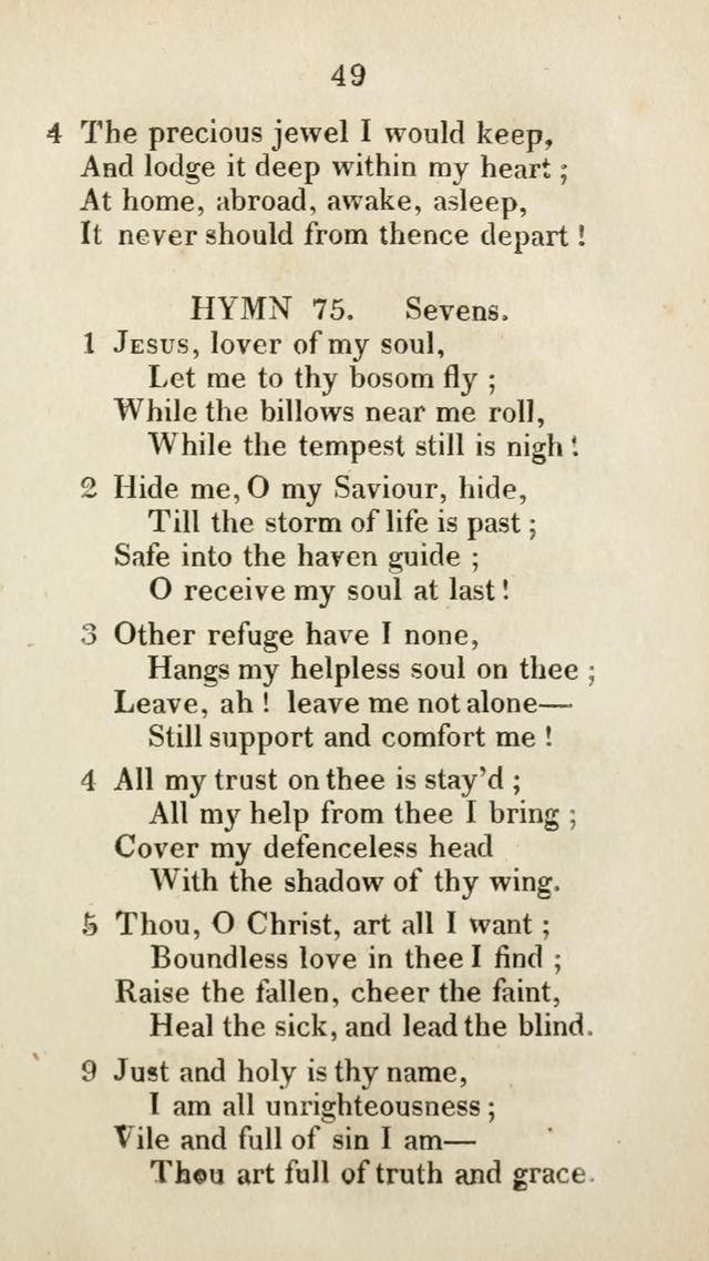 The Brick Church Hymns, Designed for the Use of Social Prayer Meetings and Families, selected from the most approved authors page 50