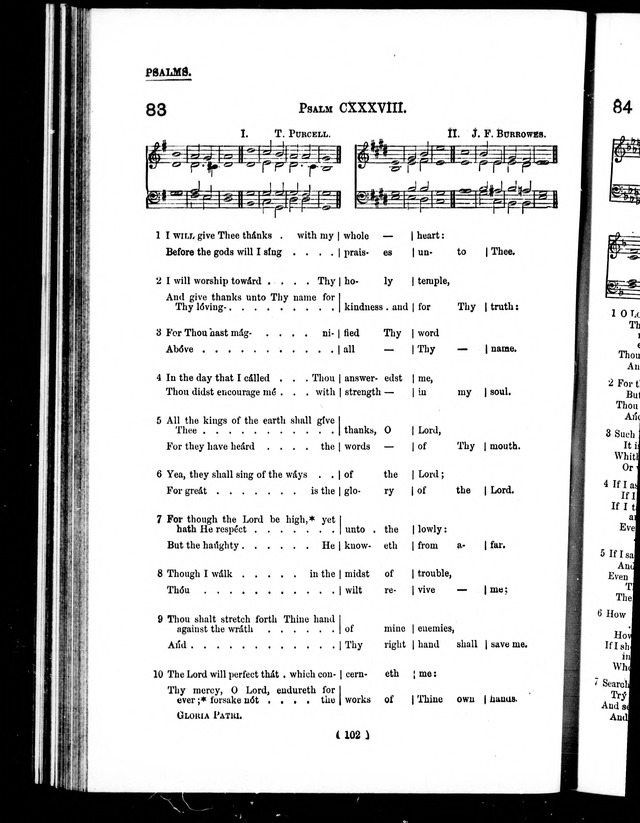 The Baptist Church Hymnal: chants and anthems with music page 105