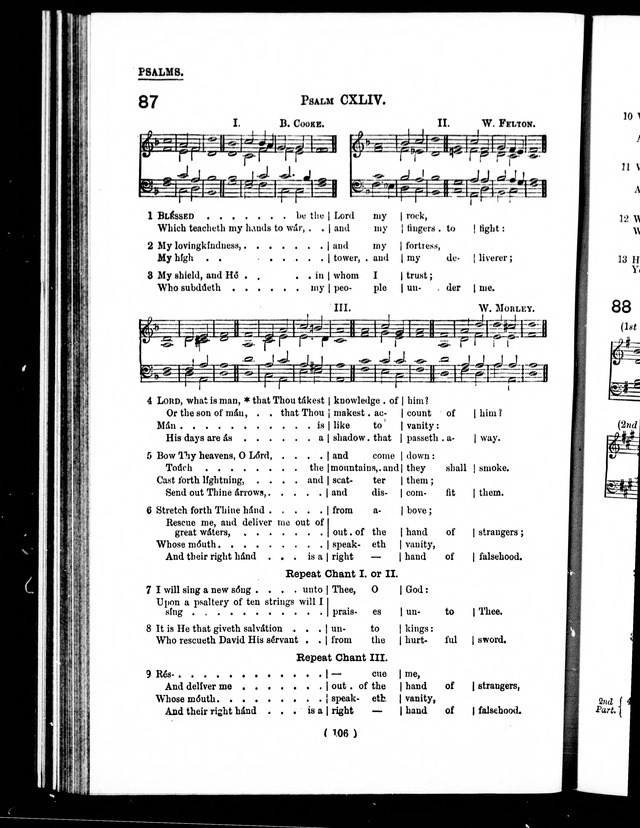 The Baptist Church Hymnal: chants and anthems with music page 109