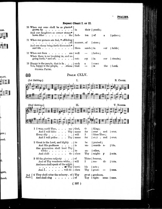 The Baptist Church Hymnal: chants and anthems with music page 110