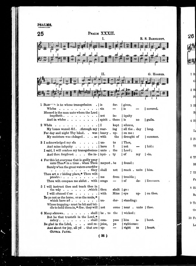The Baptist Church Hymnal: chants and anthems with music page 26