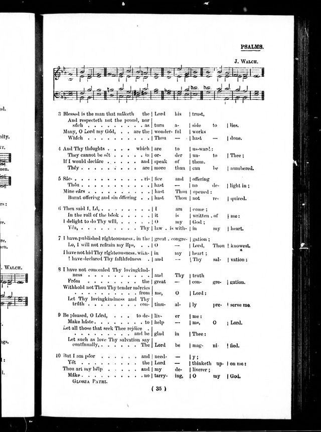 The Baptist Church Hymnal: chants and anthems with music page 35