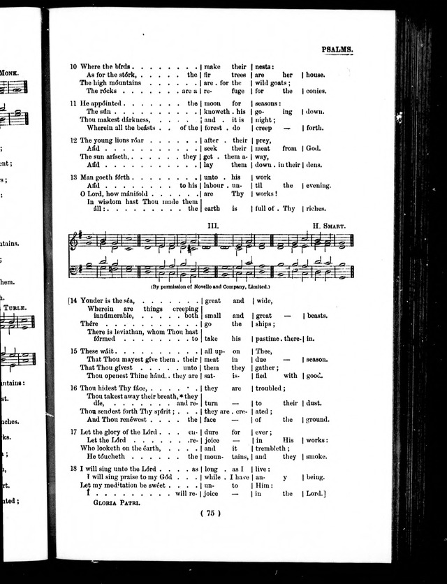 The Baptist Church Hymnal: chants and anthems with music page 78