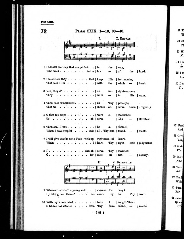 The Baptist Church Hymnal: chants and anthems with music page 91